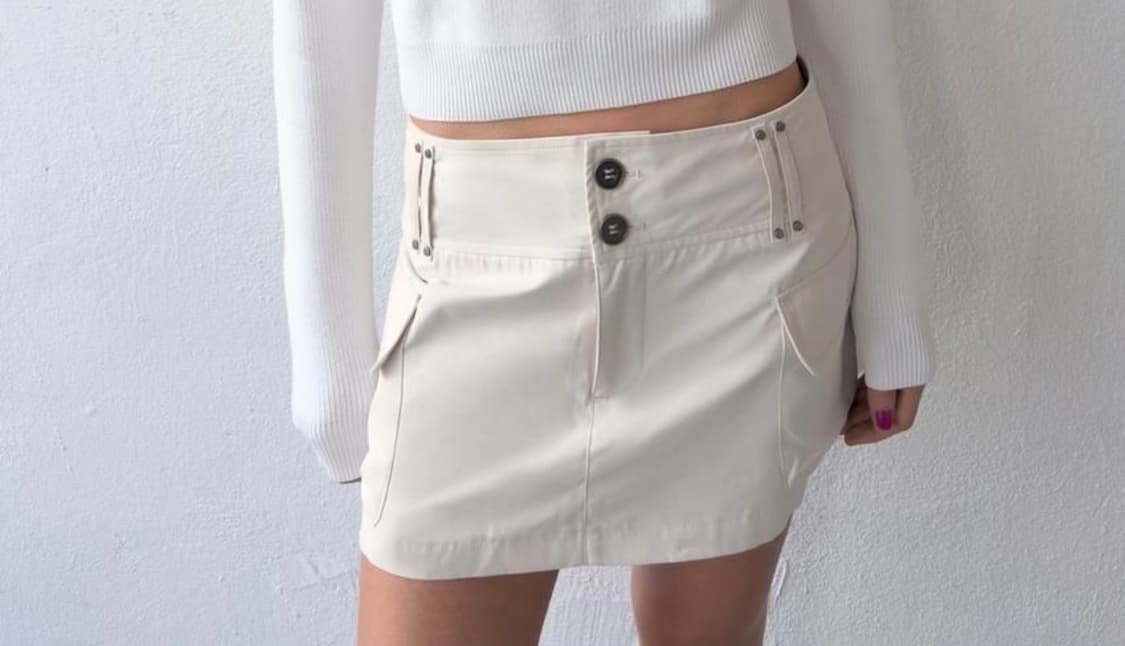 택 ㅇ ) 에이블리 자라 ZARA 포켓 여성 스커트치마 팬츠 아이스 무신 상품이미지1