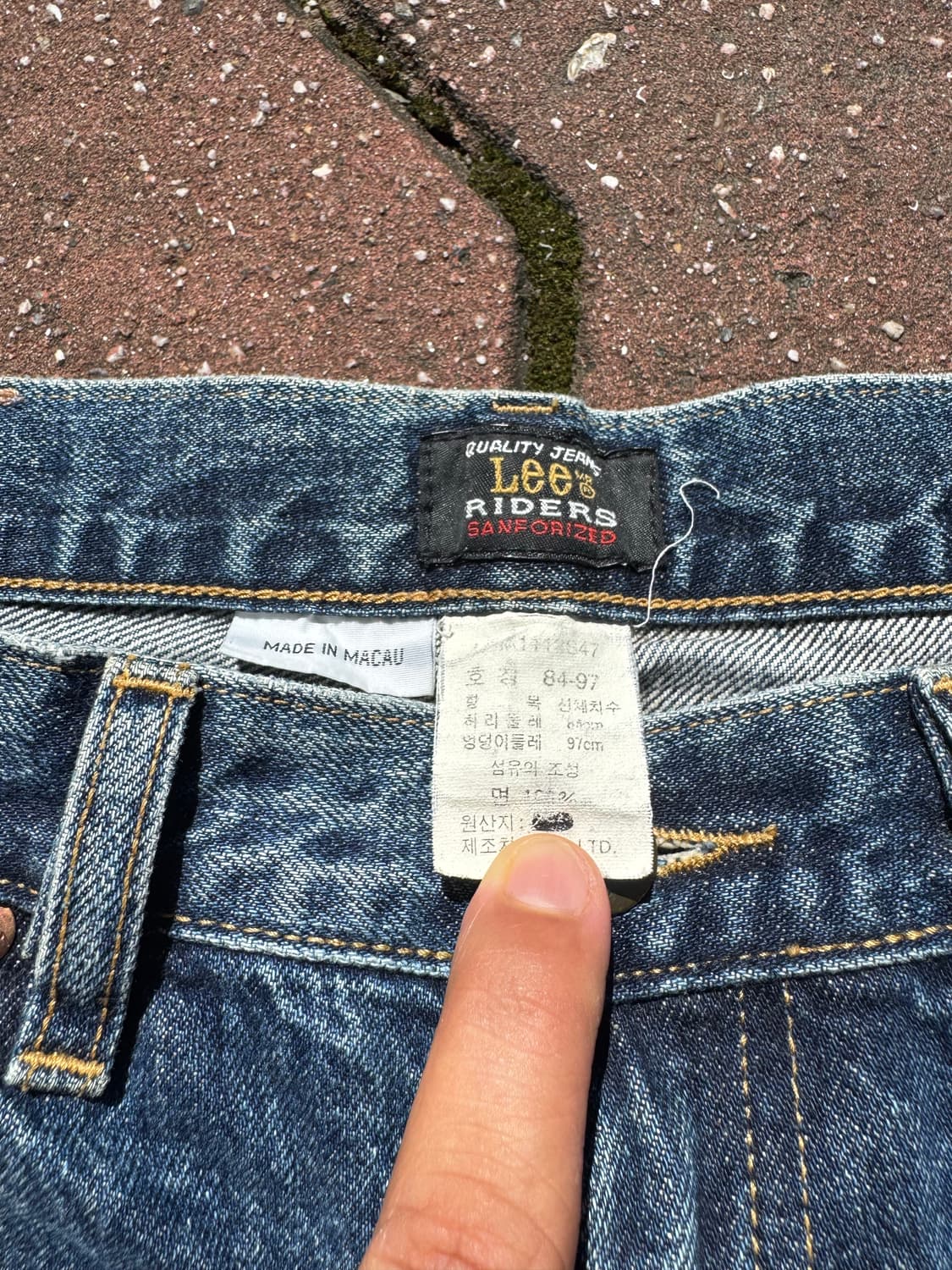 90s Lee Rider Sanforized Selvedge Denim  상품이미지6