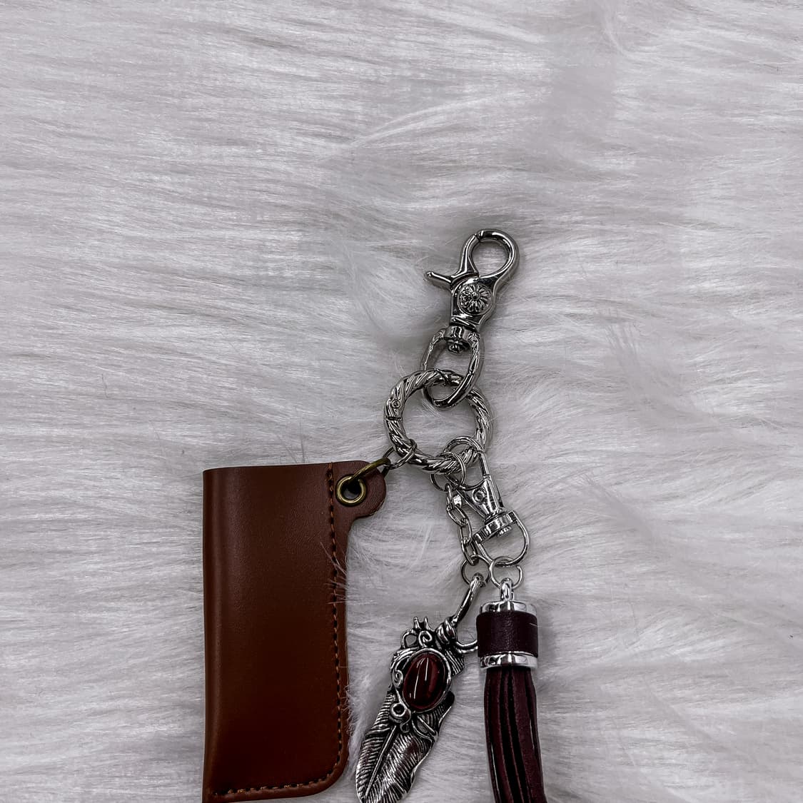 Vintage Lighter Case Keyring (블랙) 상품이미지2