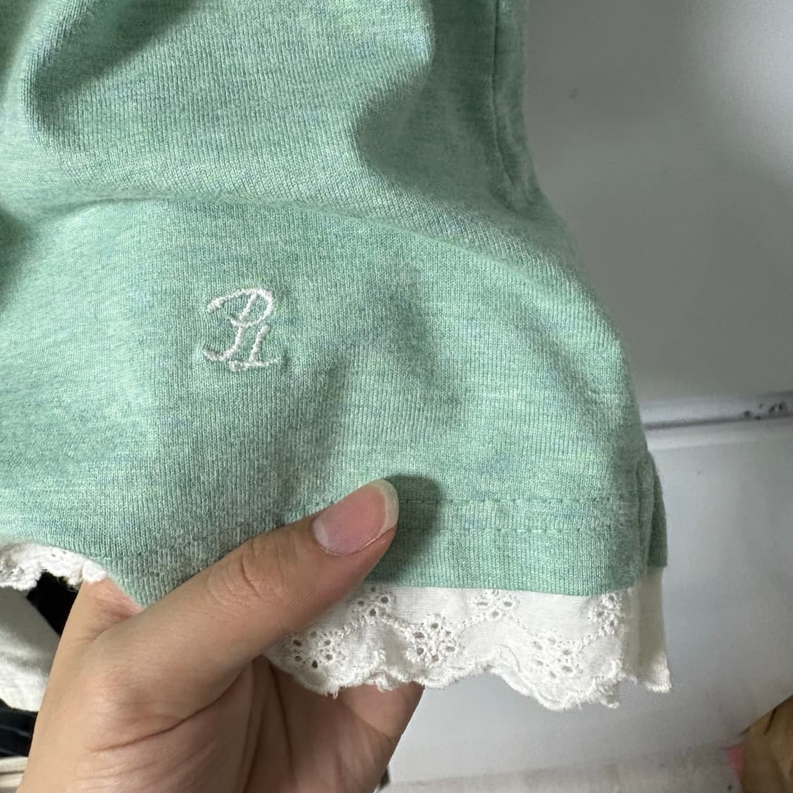 모리걸 대대장 민트 크로쉐 슬리브리스 스즈코카메카라하나닛시모리노가토 상품이미지6
