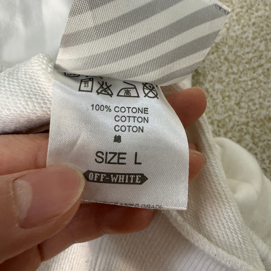 L 고급 오프 페인팅 후드집업(변색O) 0120T 상품이미지4