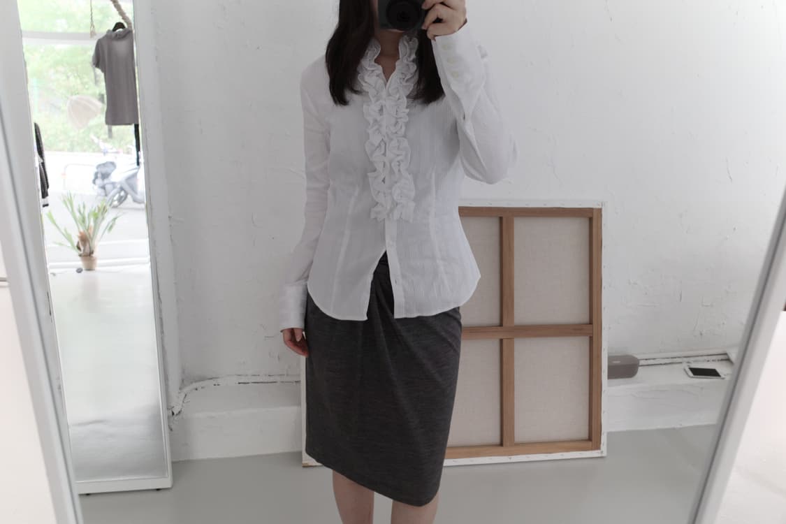 naracamicie) frill shirt 상품이미지5