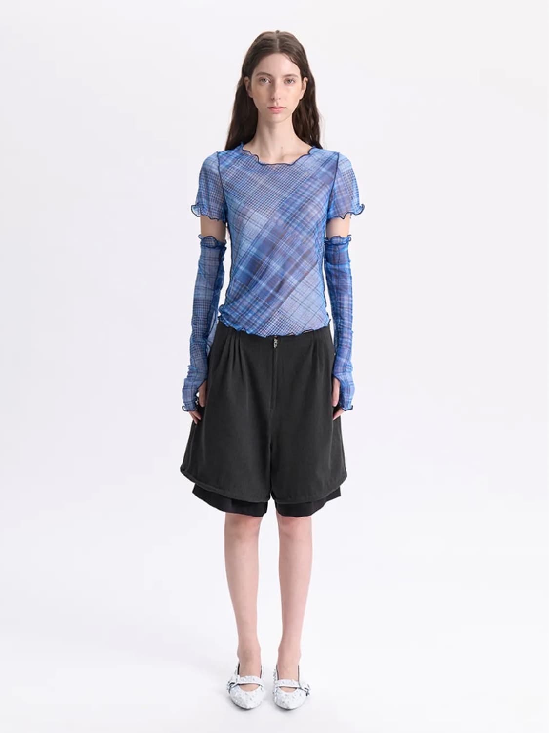 경 Layered Shorts_Gray 상품이미지1
