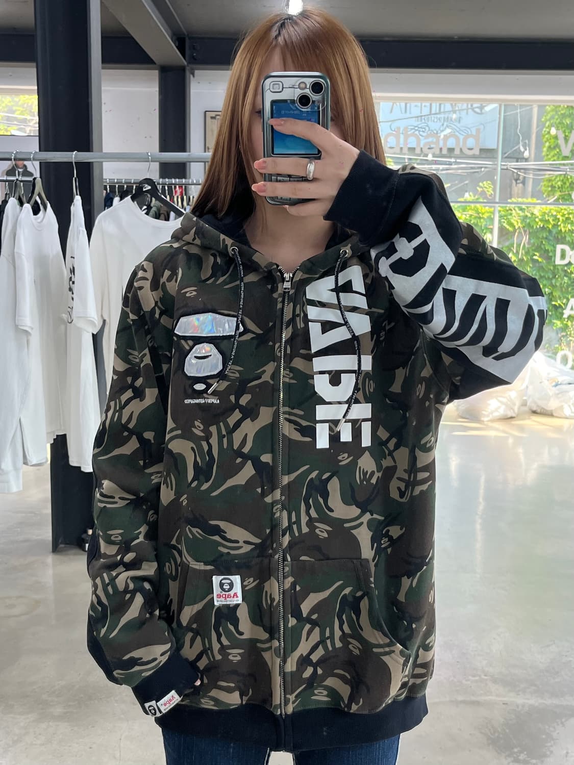 에이프 APUNVS 풀 카모 후드집엄  상품이미지4