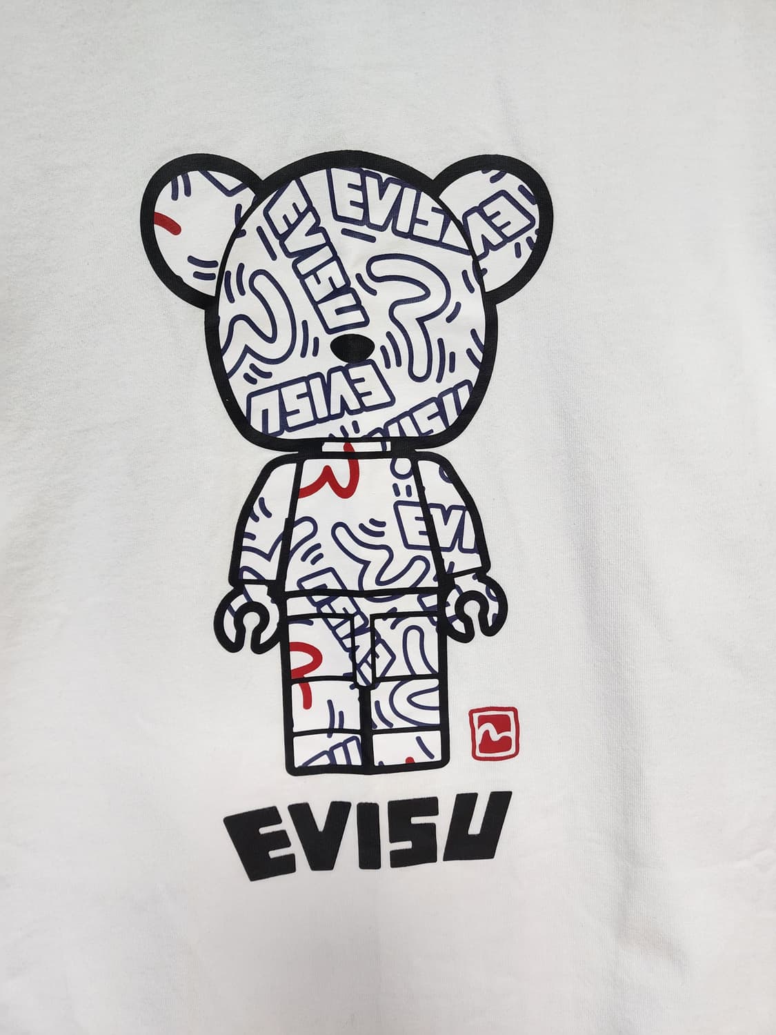 에비수 공용 패턴 타이거 브릭 루즈핏 반팔티 상품이미지3