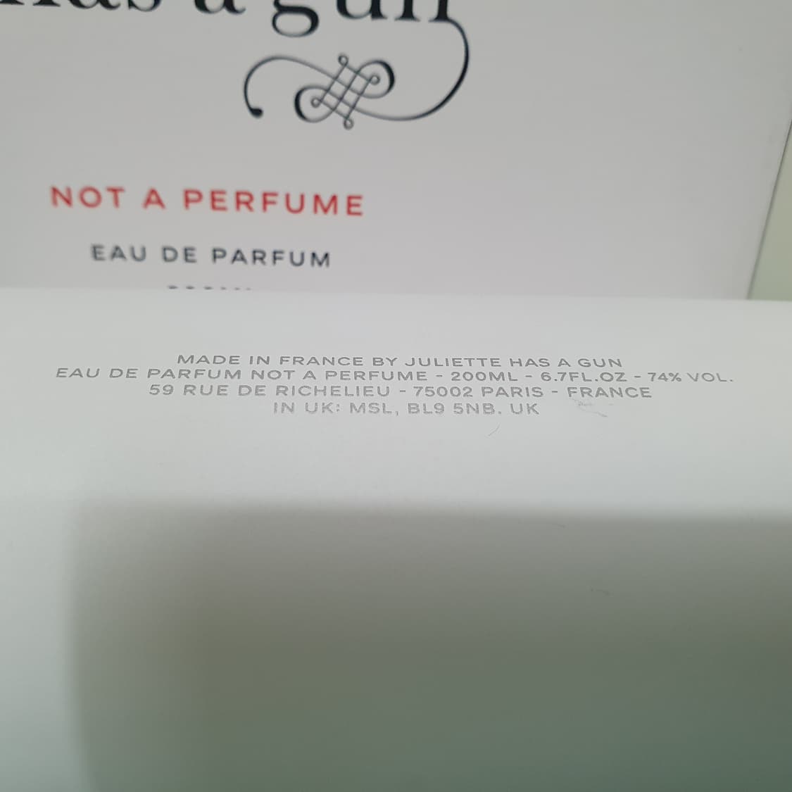 200ml 줄리엣 해즈어건 낫어퍼퓸 오드퍼퓸 EDP 향수 Juliette 상품이미지3