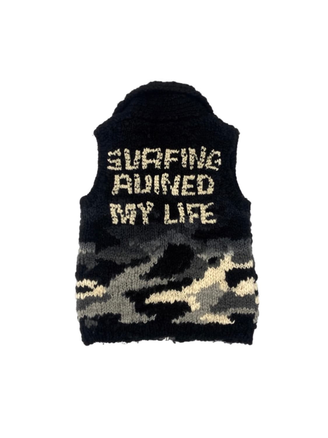 Jpn Black Cowichan Knit Vest 상품이미지1