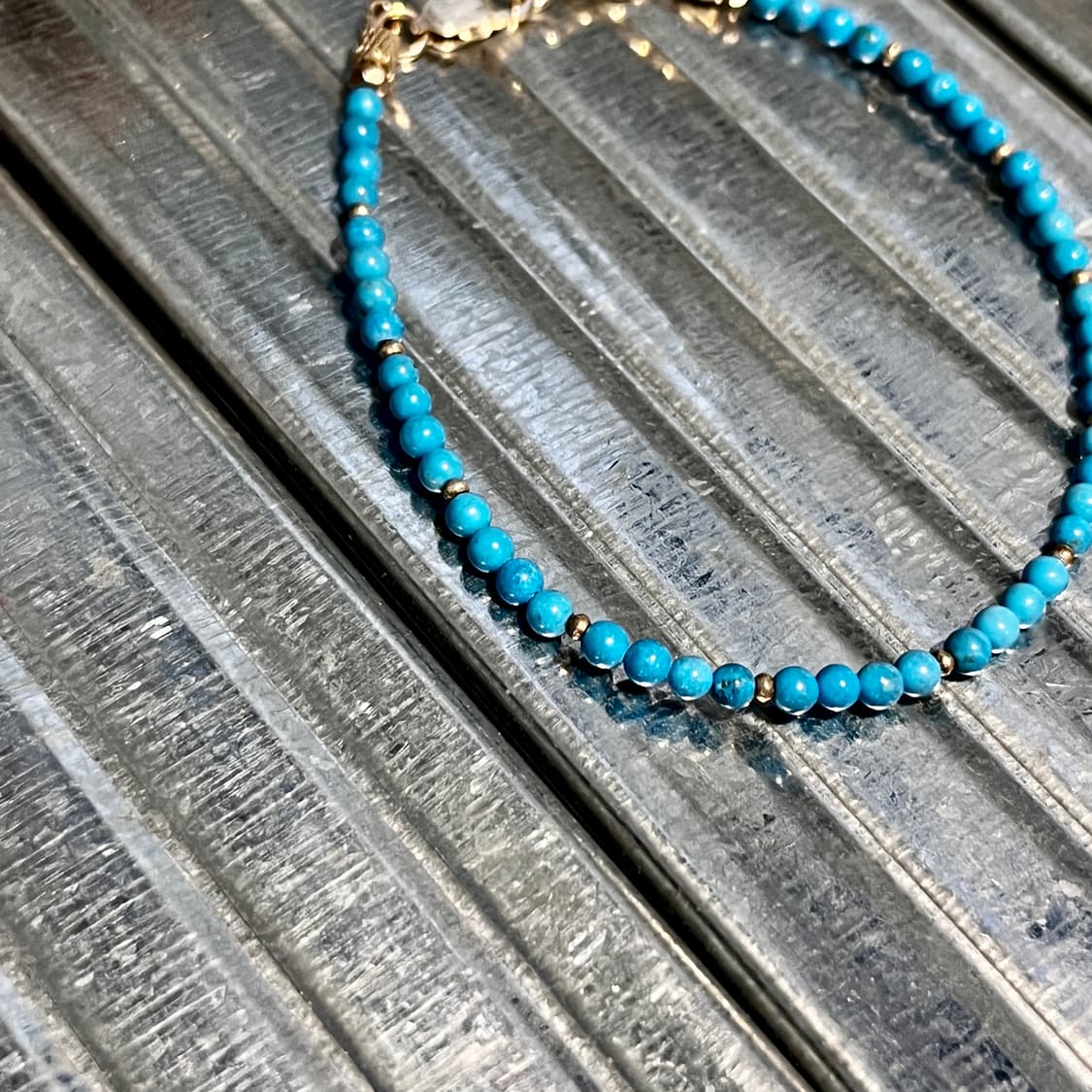 실버 비즈 터키석 팔찌 인디언주얼리 네이티브아메리칸 상품이미지2