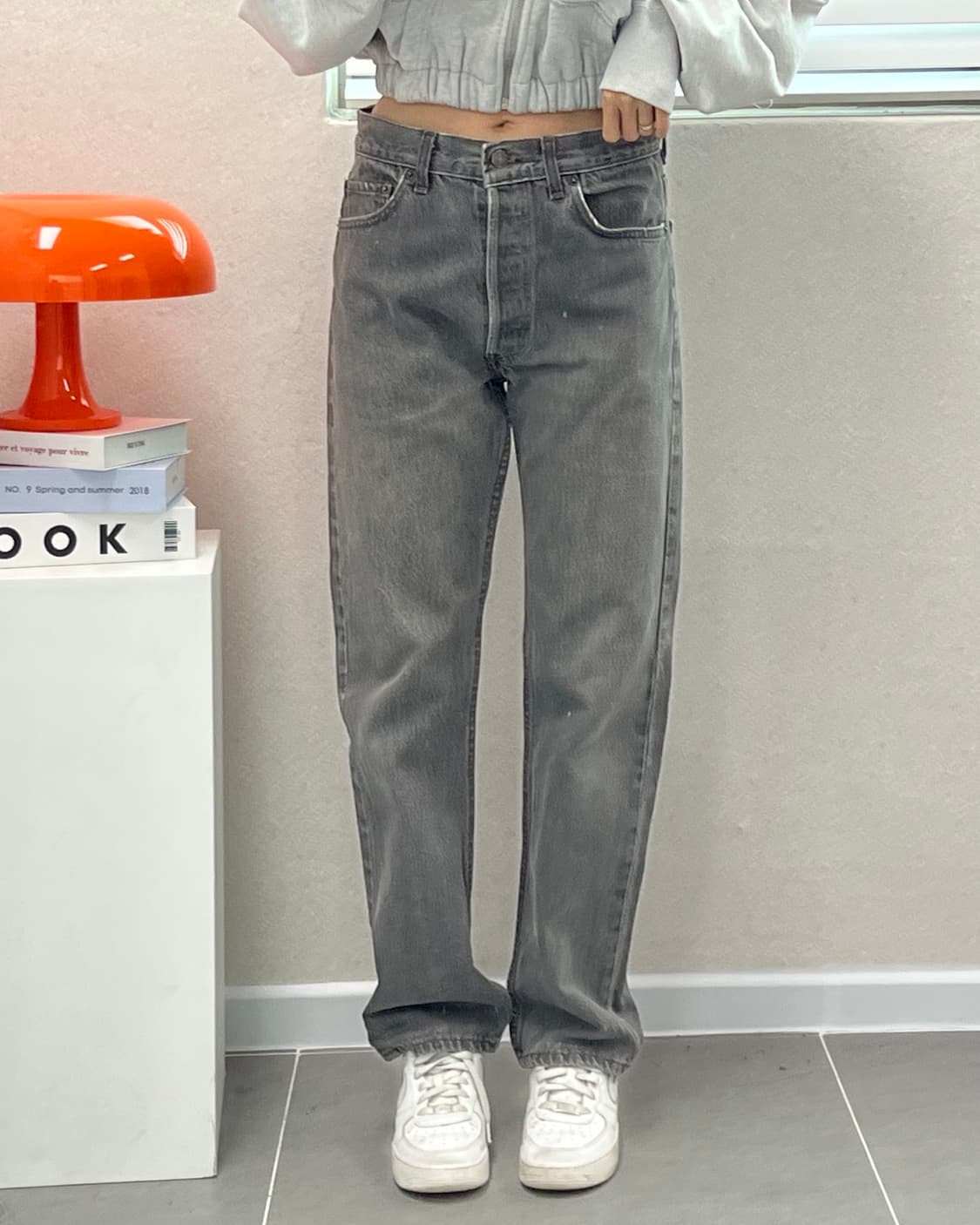 (허단37)80~90'S 리바이스 USA 501 워싱그레이-M1481 상품이미지8