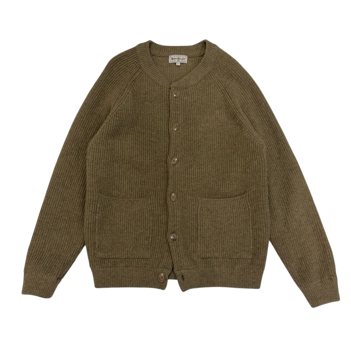 부기홀리데이 램스울 라운드넥 가디건 상품이미지1