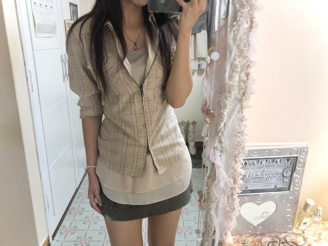 체크 셔츠 자켓 상품이미지2