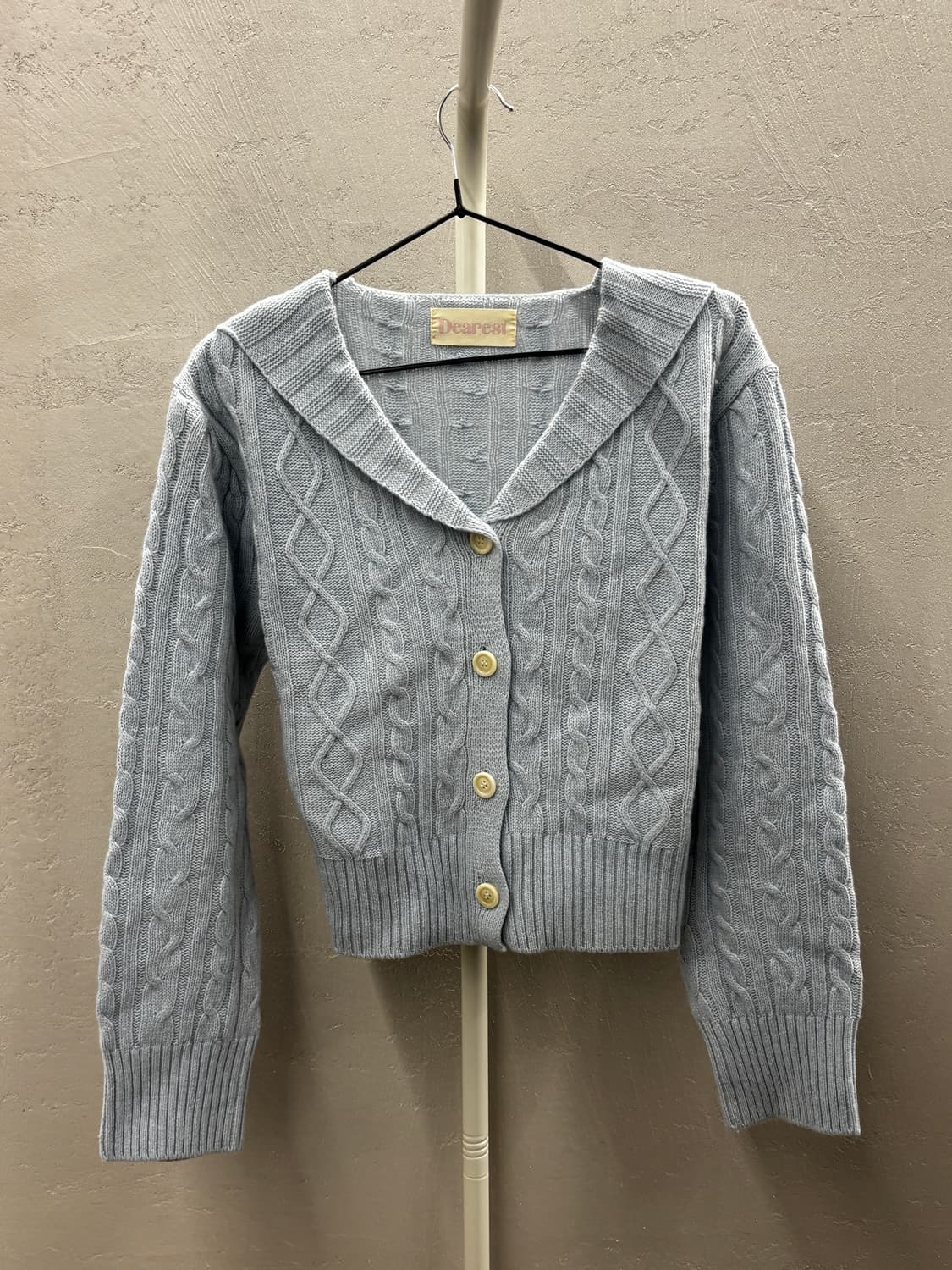 메이비베이비 하늘색 니트 가디건 S 상품이미지2