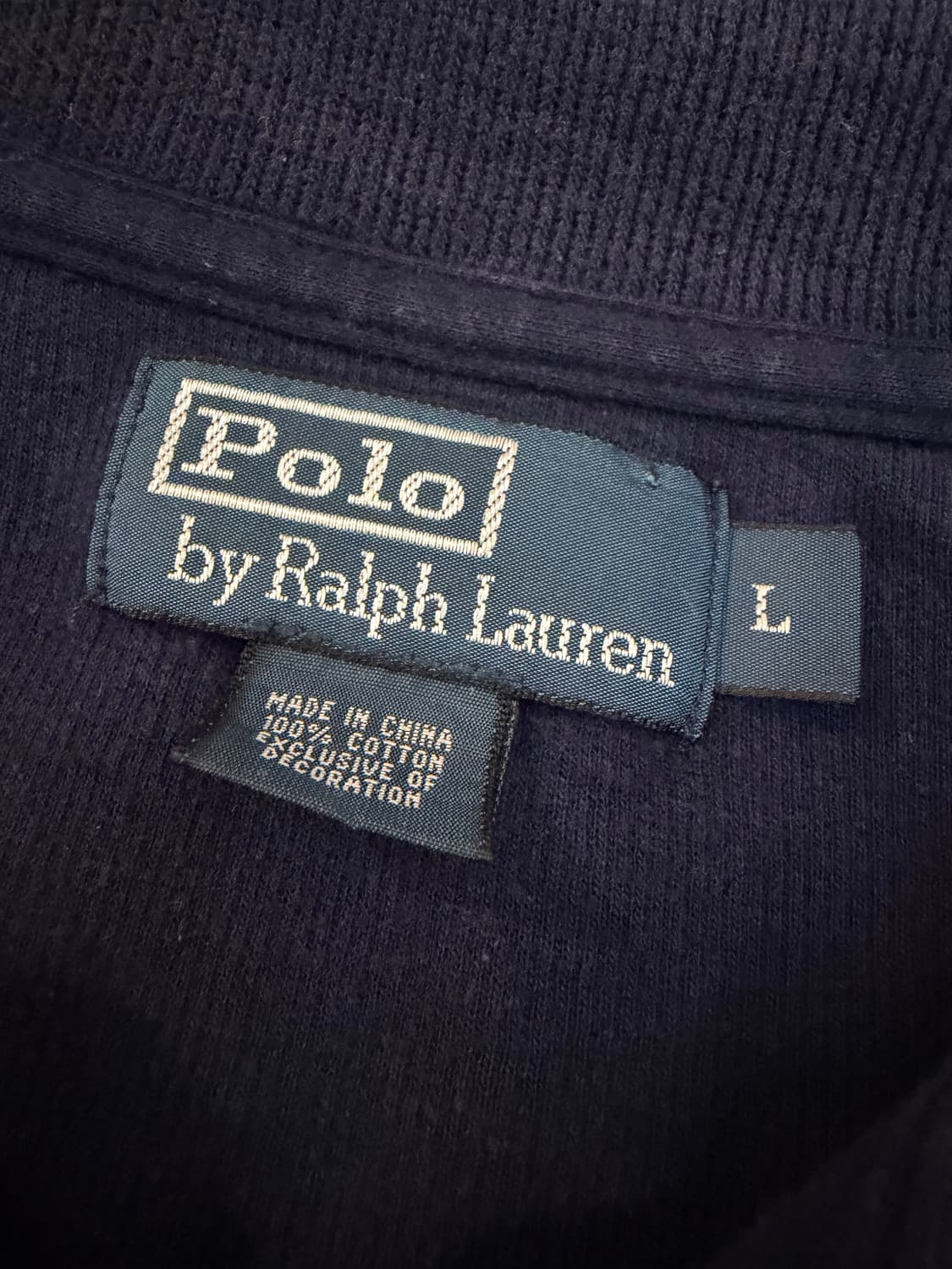 폴로 랄프로렌 반집업 니트 네이비 상품이미지3