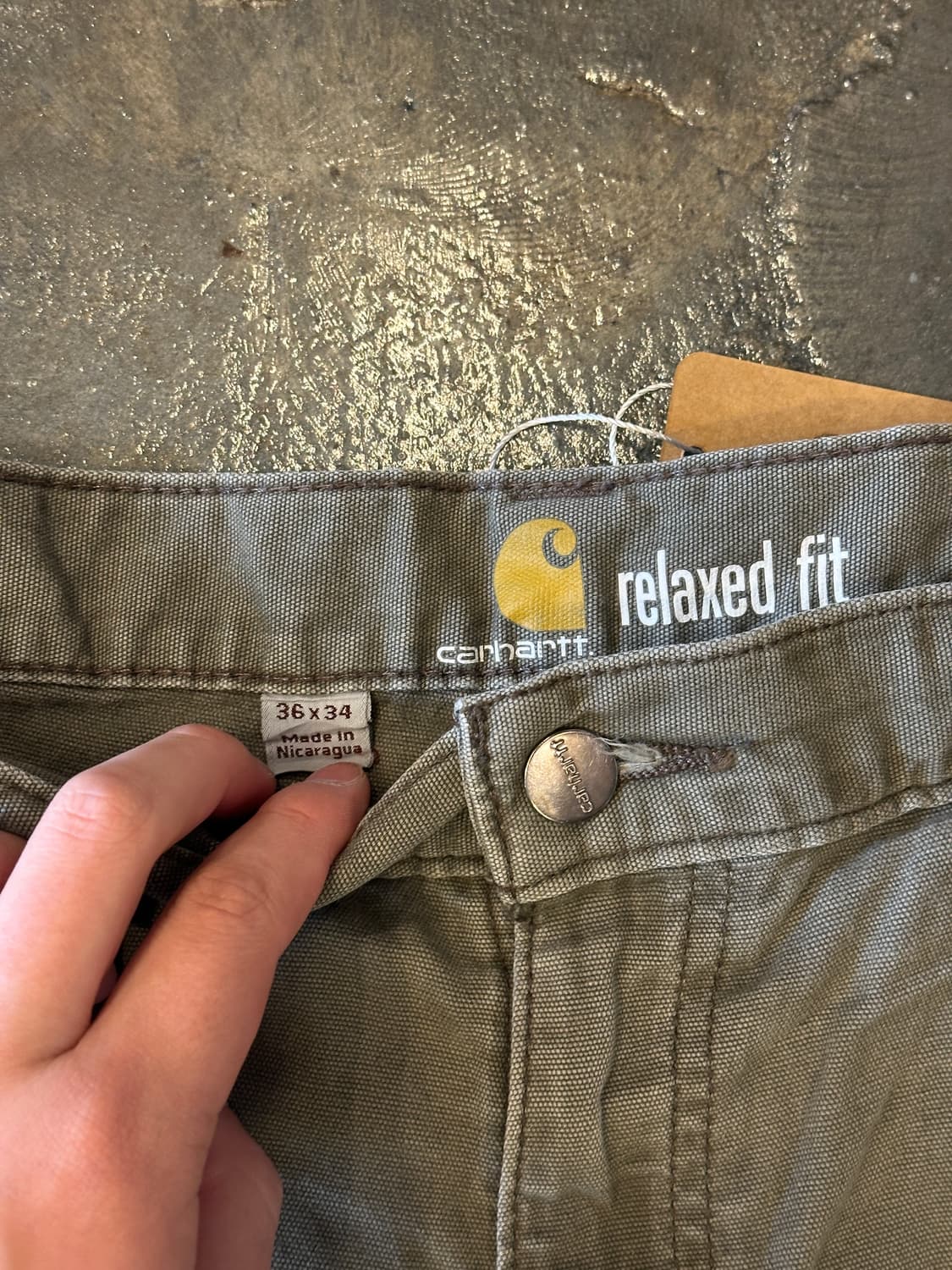 칼하트 릴렉스핏 더블니 워크팬츠 36x34 상품이미지3