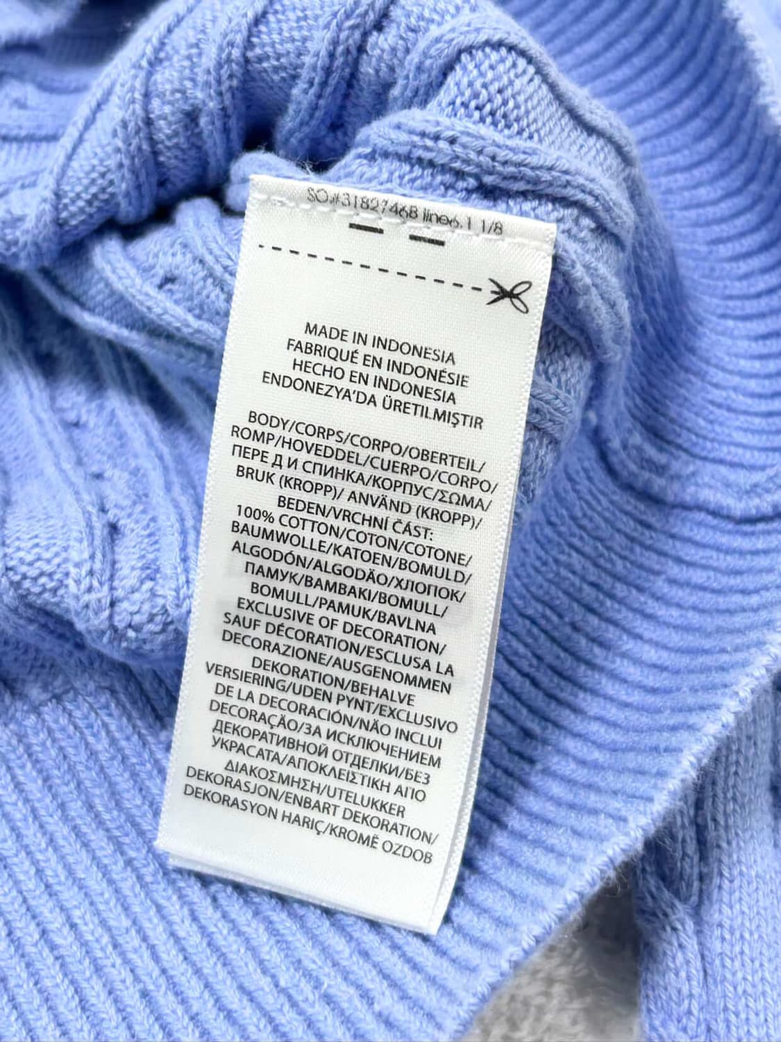 폴로 핑크포니 소라 케이블 가디건 상품이미지9