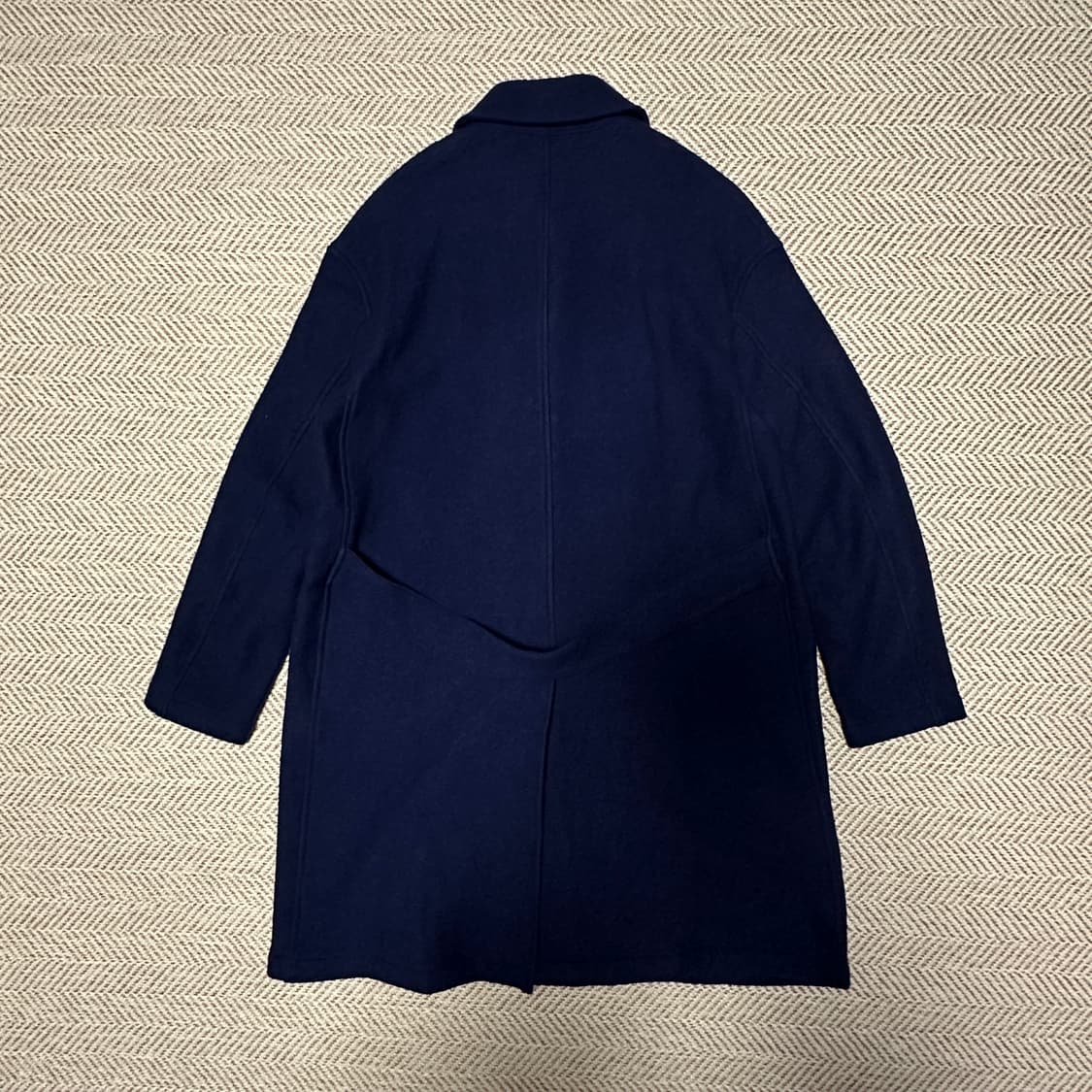 DANTON women wool long coat navy 상품이미지2
