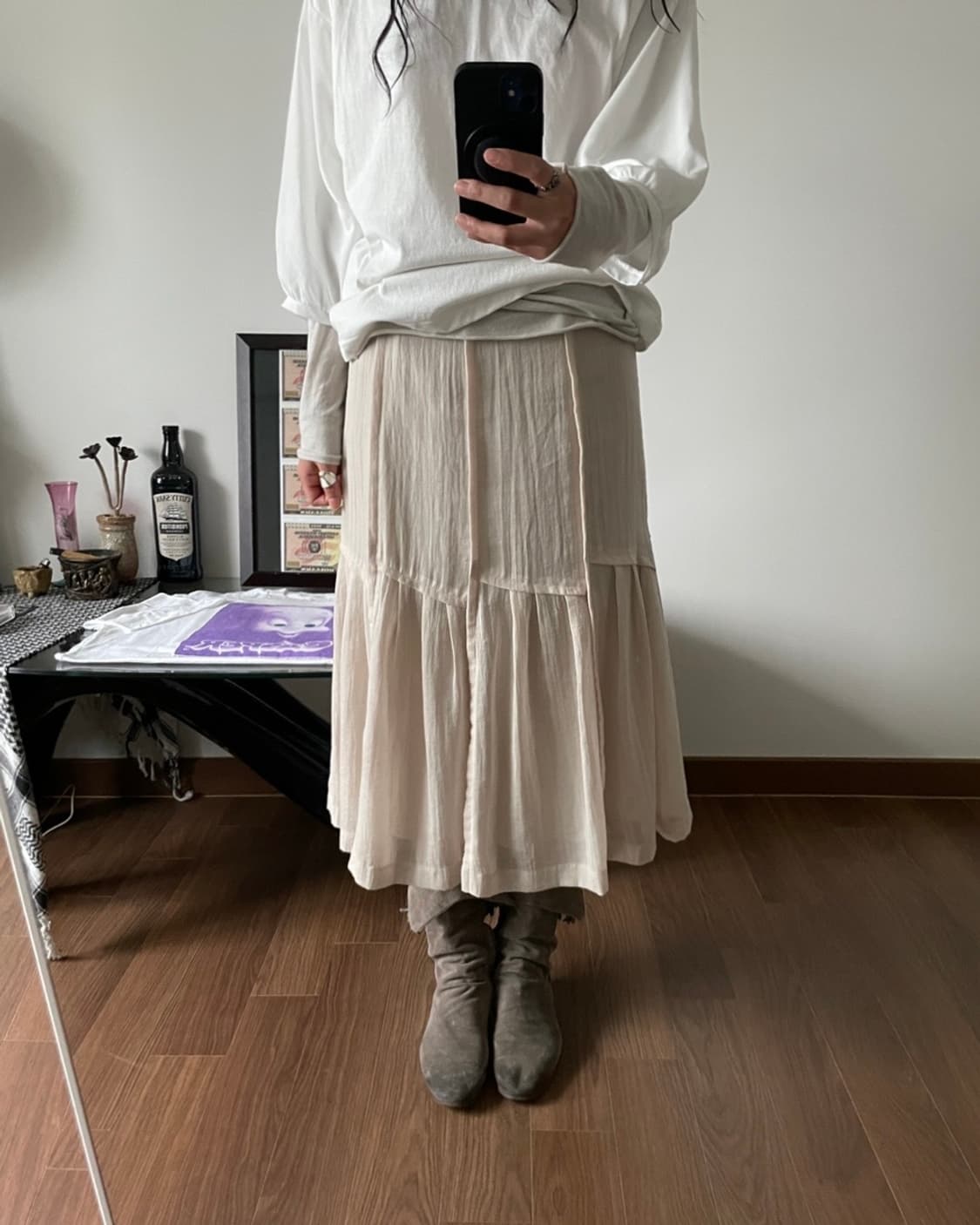sheer long skirt 상품이미지8