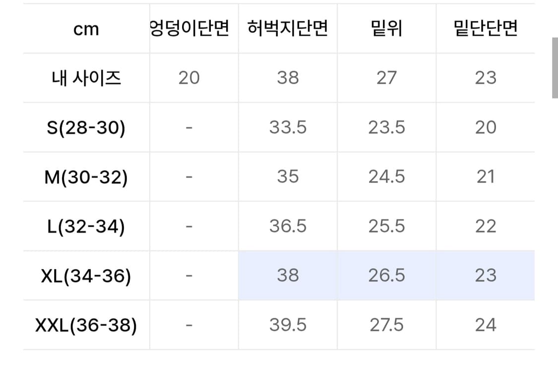 그라미치 시에라 카고 팬츠 XL 사이즈 판매 상품이미지7