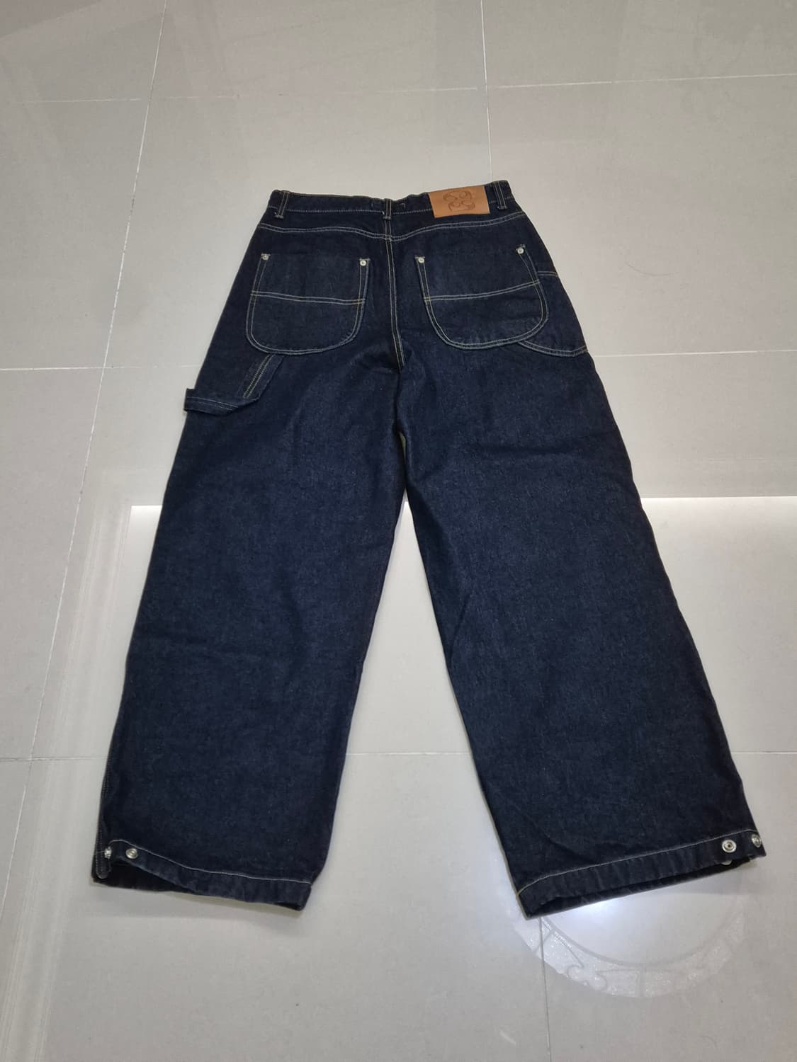 [1] 9999아카이브 더블니 데님팬츠 상품이미지6