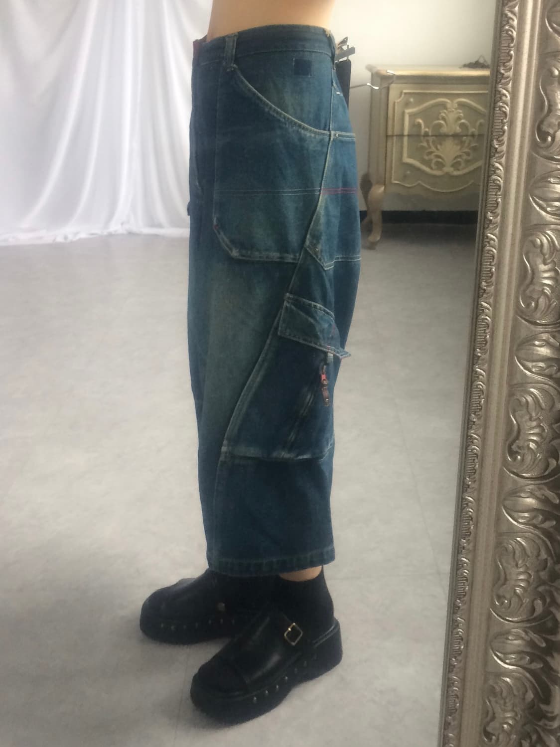 Denim cago half pants 상품이미지9