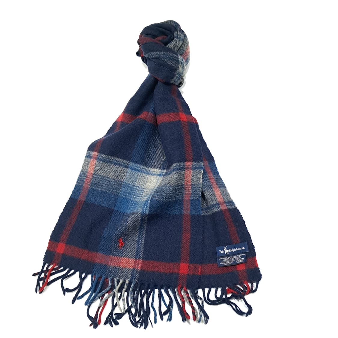 MX509 폴로 90s 스코틀랜드판 램스울 타탄체크 머플러 목도리 상품이미지2