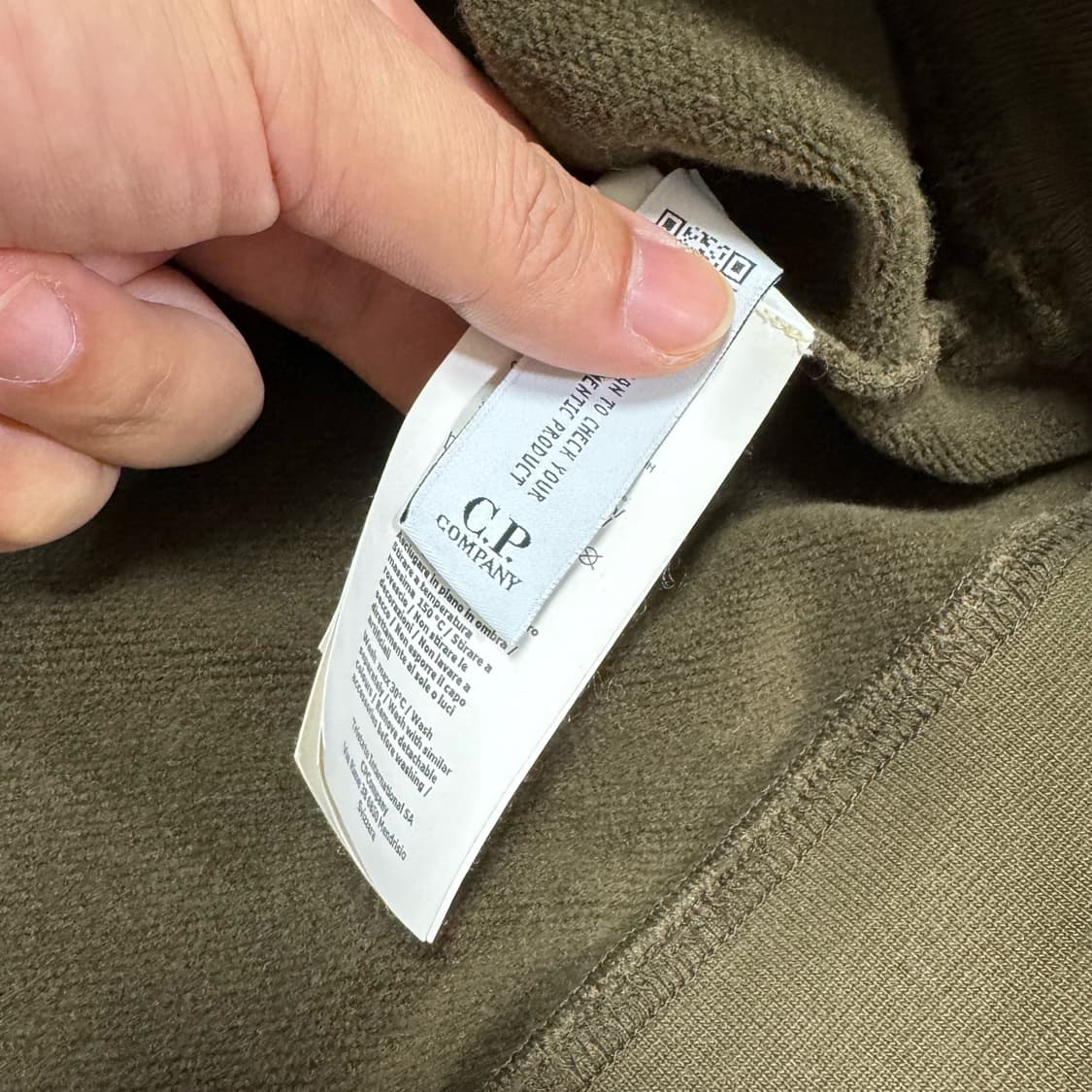 CP 컴퍼니 렌즈 융 카키 후드티 M 상품이미지6