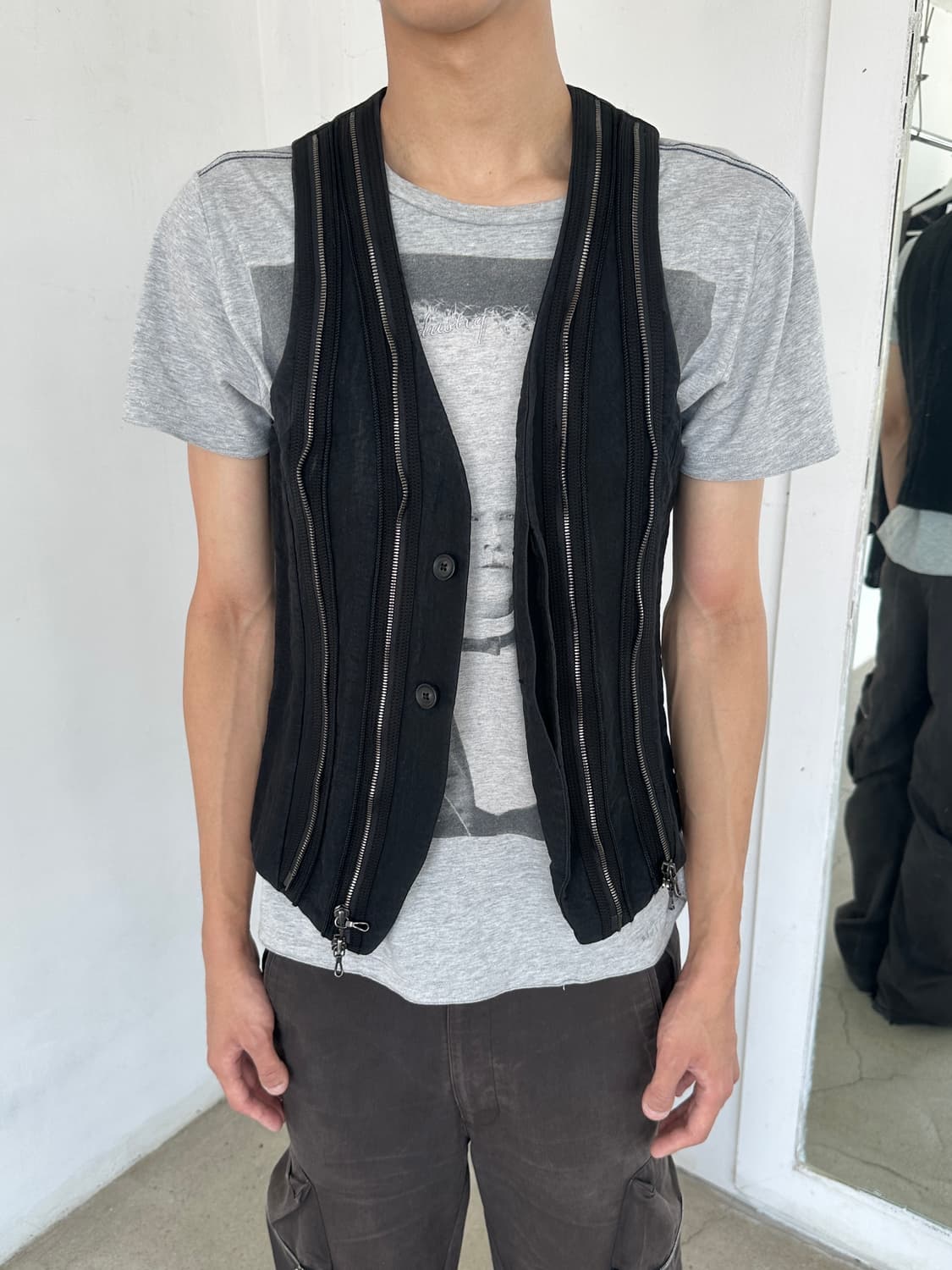 (예약) 율리우스 10ss 멀티 지퍼 베스트 상품이미지2