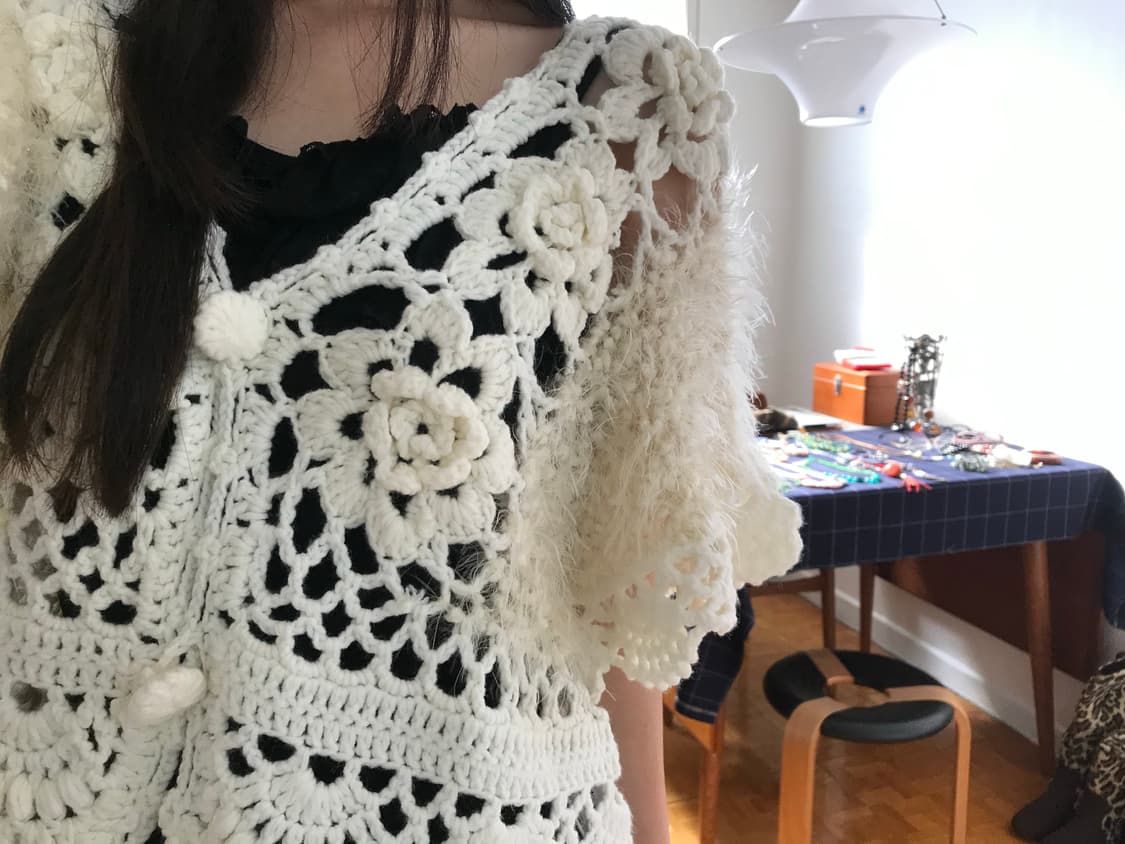 vintage crochet cardigan 상품이미지7