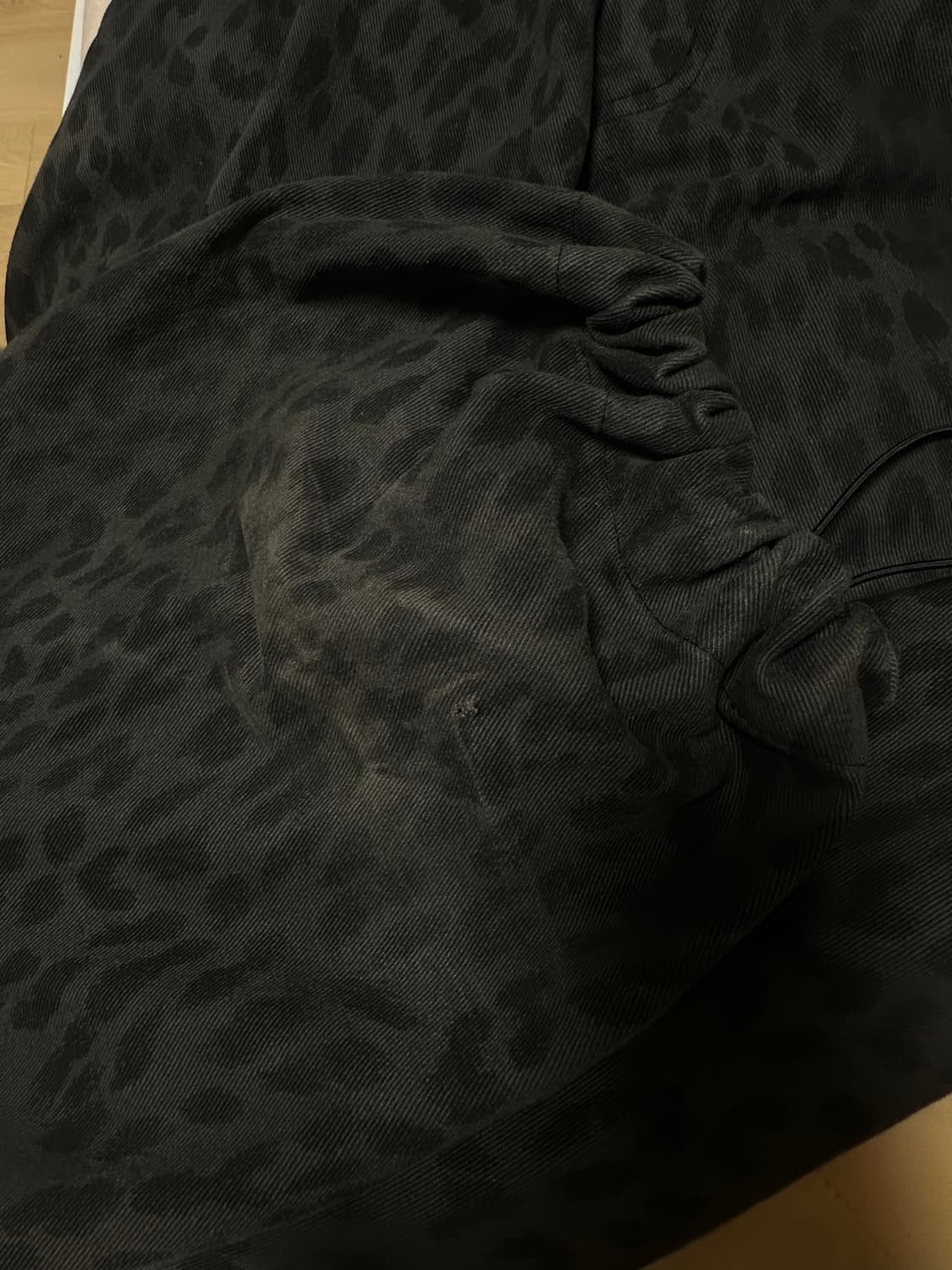 탄산마그네슘 코튼 와이드 팬츠 레오파드 상품이미지4