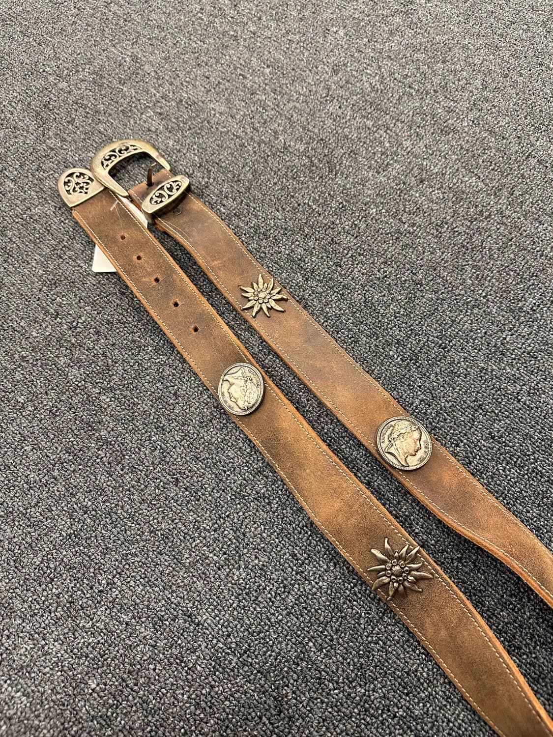 빈티지 웨스턴 가죽벨트 상품이미지1