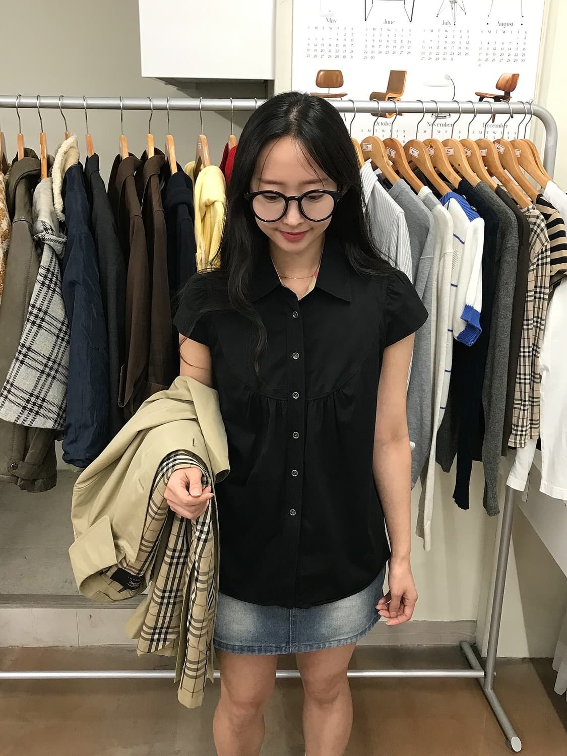 버버리 로고 블라우스 셔츠 상품이미지8