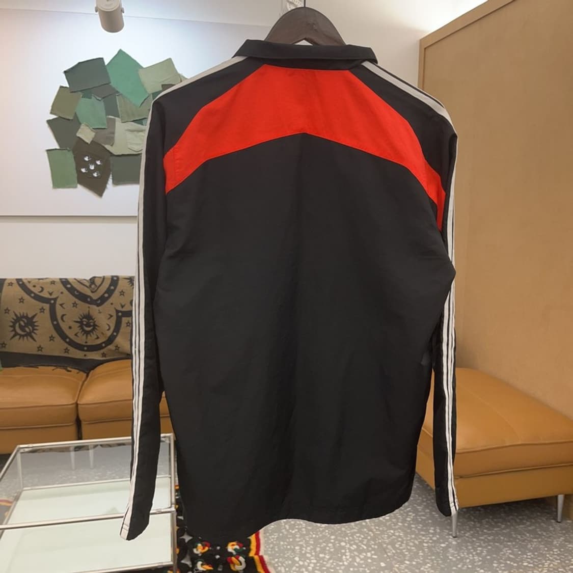 아디다스 Y2K 레트로 네온오렌지 배색 바람막이 자켓 95 C08051 상품이미지4