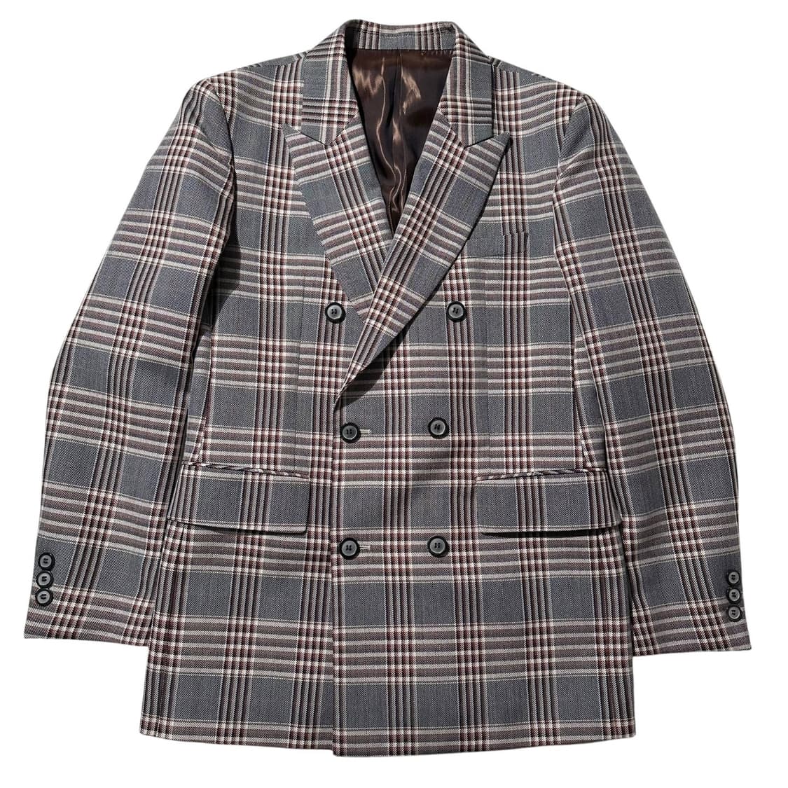 솔리드옴므 우영미 체크 더블 블레이저 자켓 상품이미지1