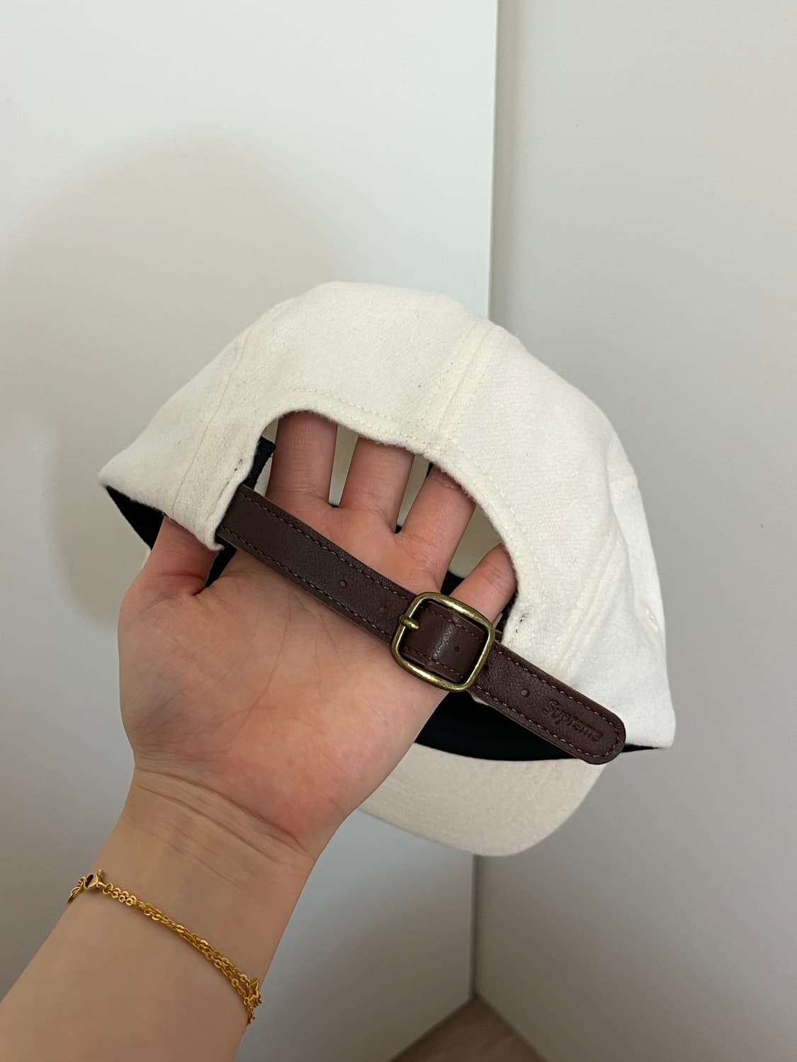 슈프림 캠프캡 화이트 상품이미지3