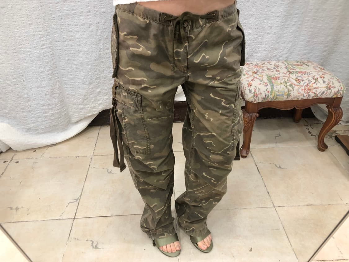 Camo string casual pants 상품이미지1