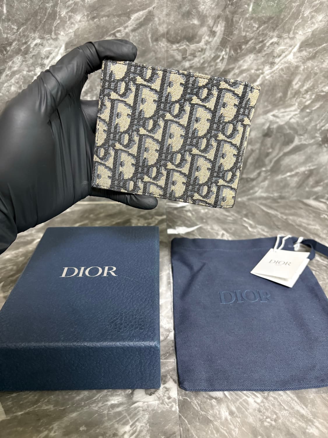 디올 오블리크 자카드 반지갑 상품이미지2