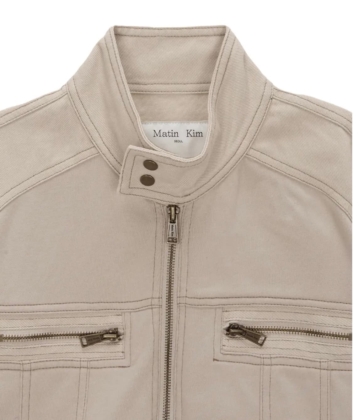 마땡킴 denim combi racing jumper 상품이미지3