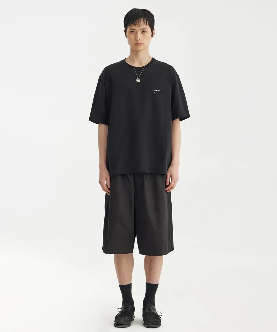 유스 로고 반팔 티셔츠 블랙 상품이미지1