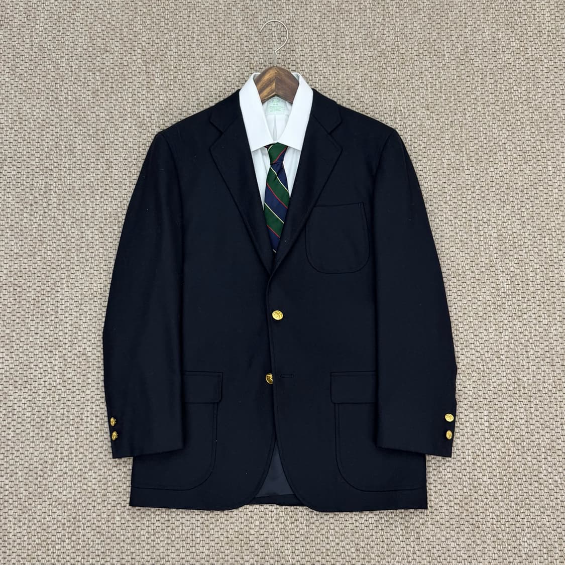 브룩스브라더스 캐시미어 블렌드 골드버튼 네이비 블레이저 상품이미지1