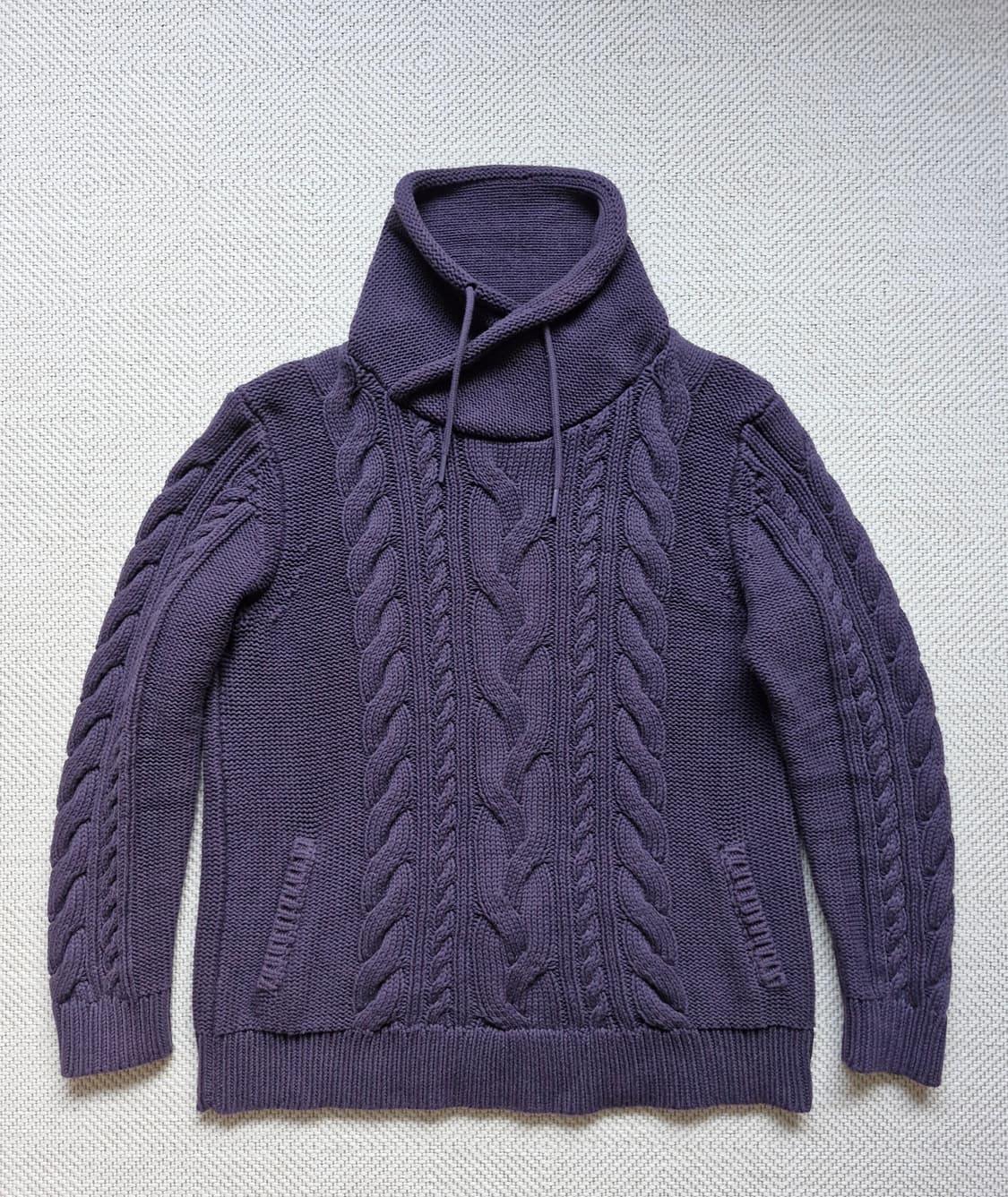 엘엘빈 퍼넬넥 피셔맨 케이블 니트 스웨터  상품이미지1