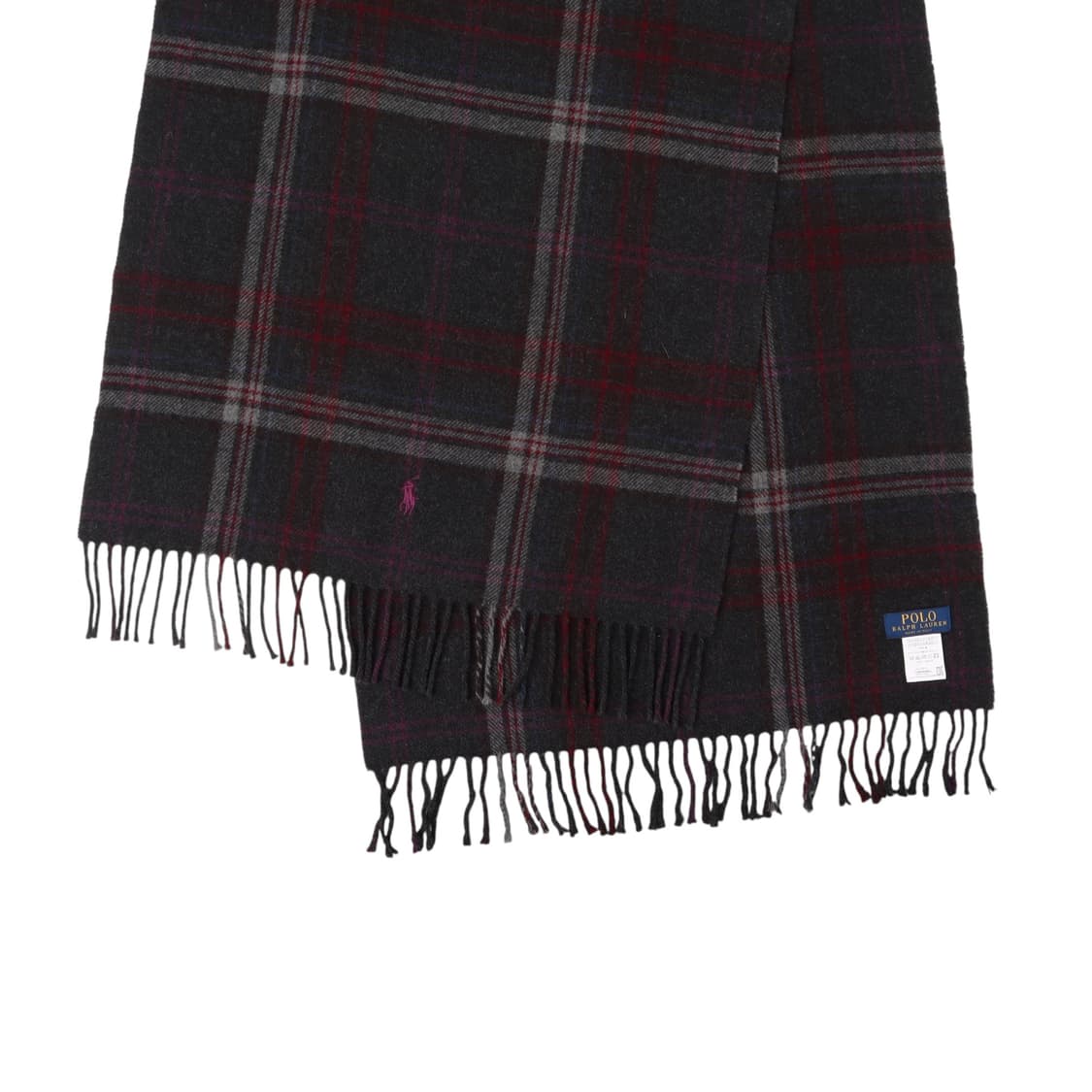 폴로 랄프로렌 포니 타탄체크 램스울 머플러 상품이미지5
