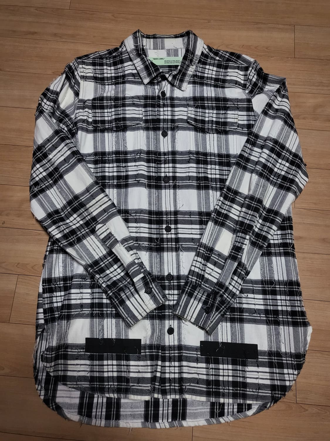 Off-White 오프화이트 플란넬 셔츠 상품이미지1