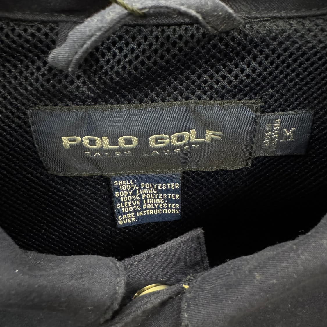 00s 폴로 랄프로렌 골프 나일론 풀오버 전면 로고 포인트 네이비 상품이미지6