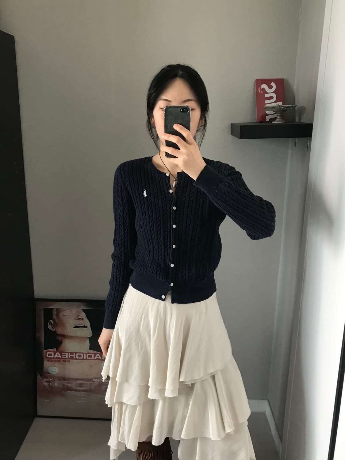 폴로 랄프로렌 포니로고 케이블 니트 가디건 상품이미지2