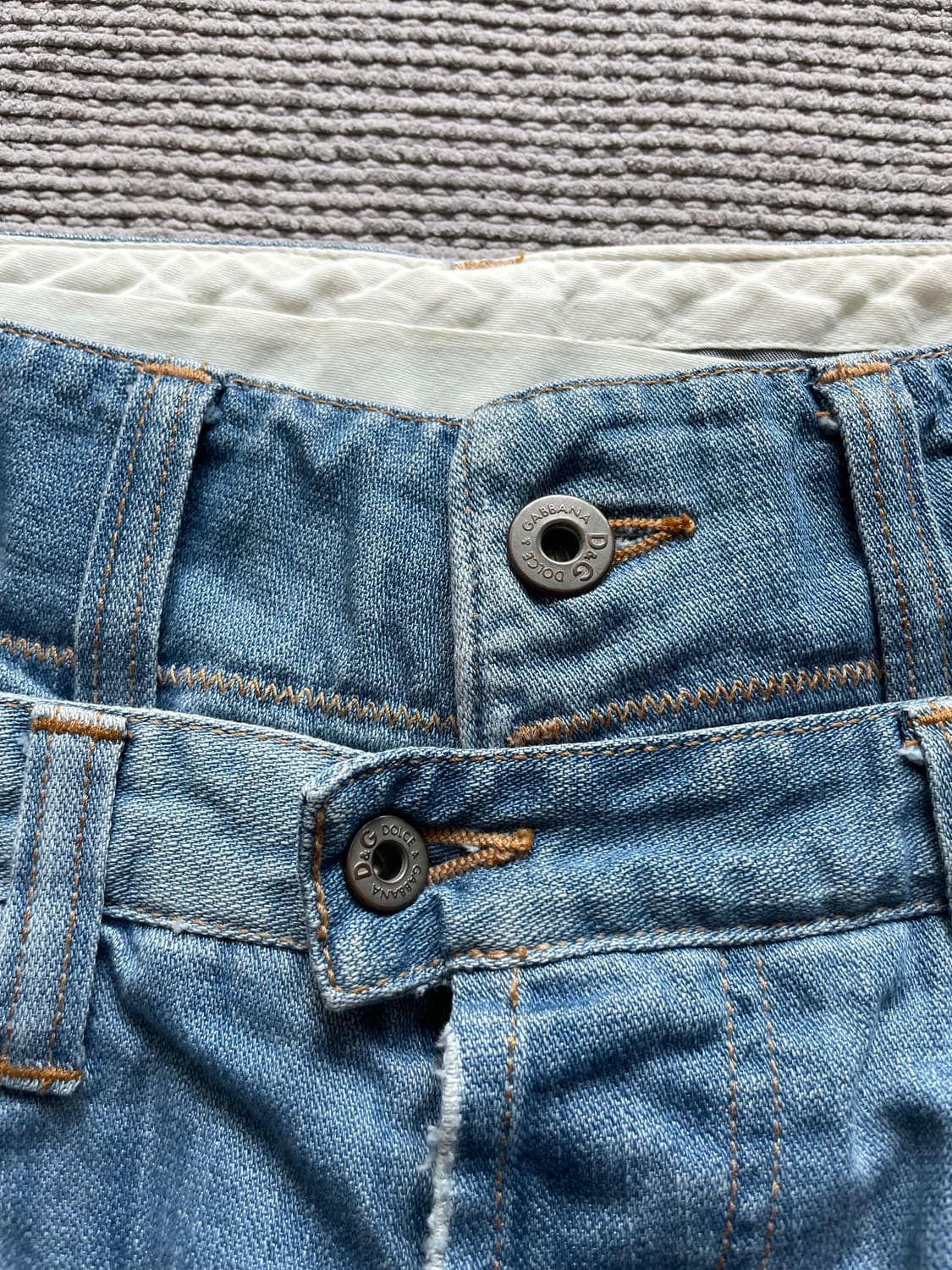 돌체앤가바나 더블 웨이스트 데님 (세미와이드핏) 상품이미지5
