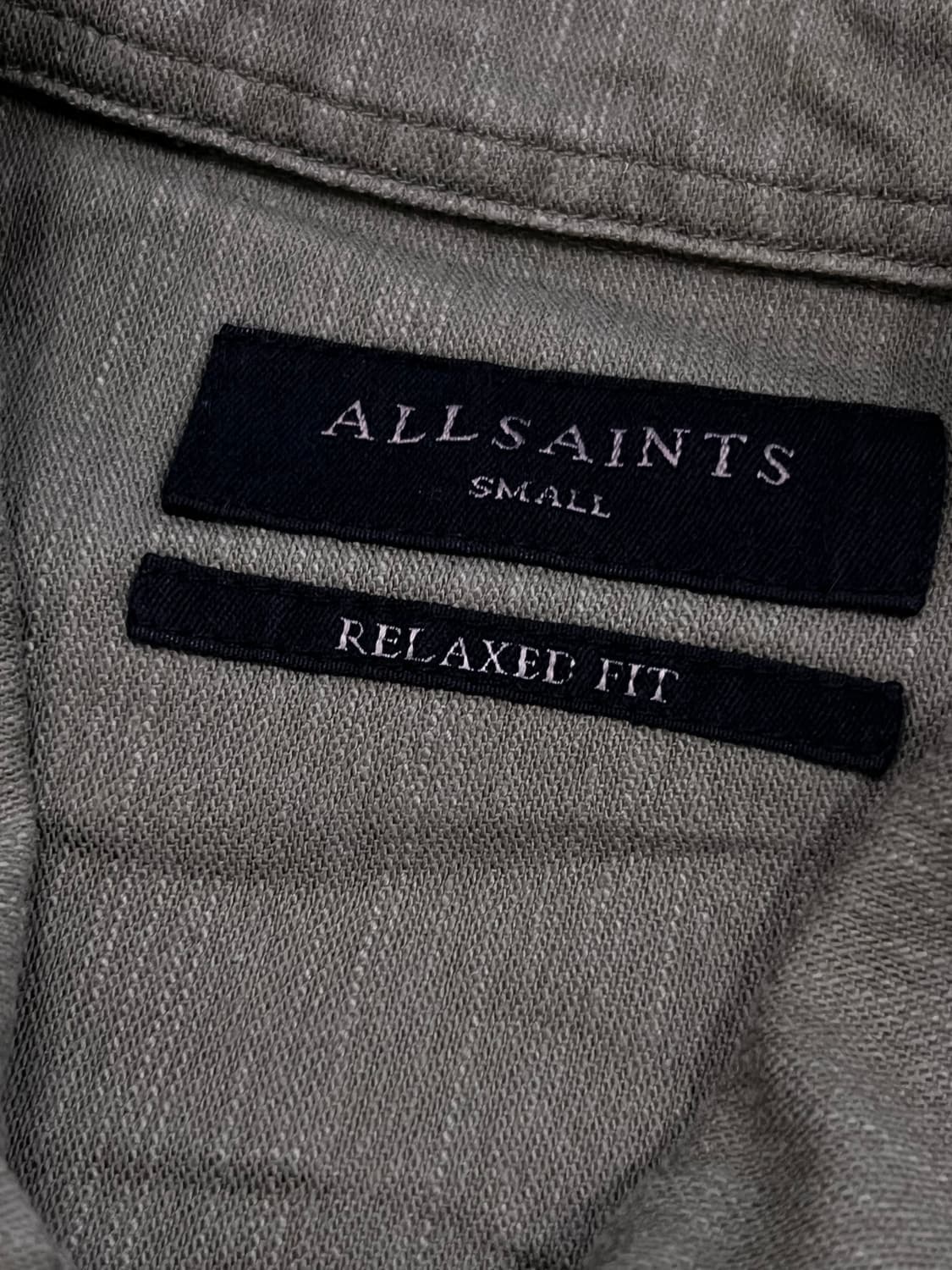 (S) 올세인츠 릴렉스핏 밀리터리 버튼 셔츠 상품이미지4