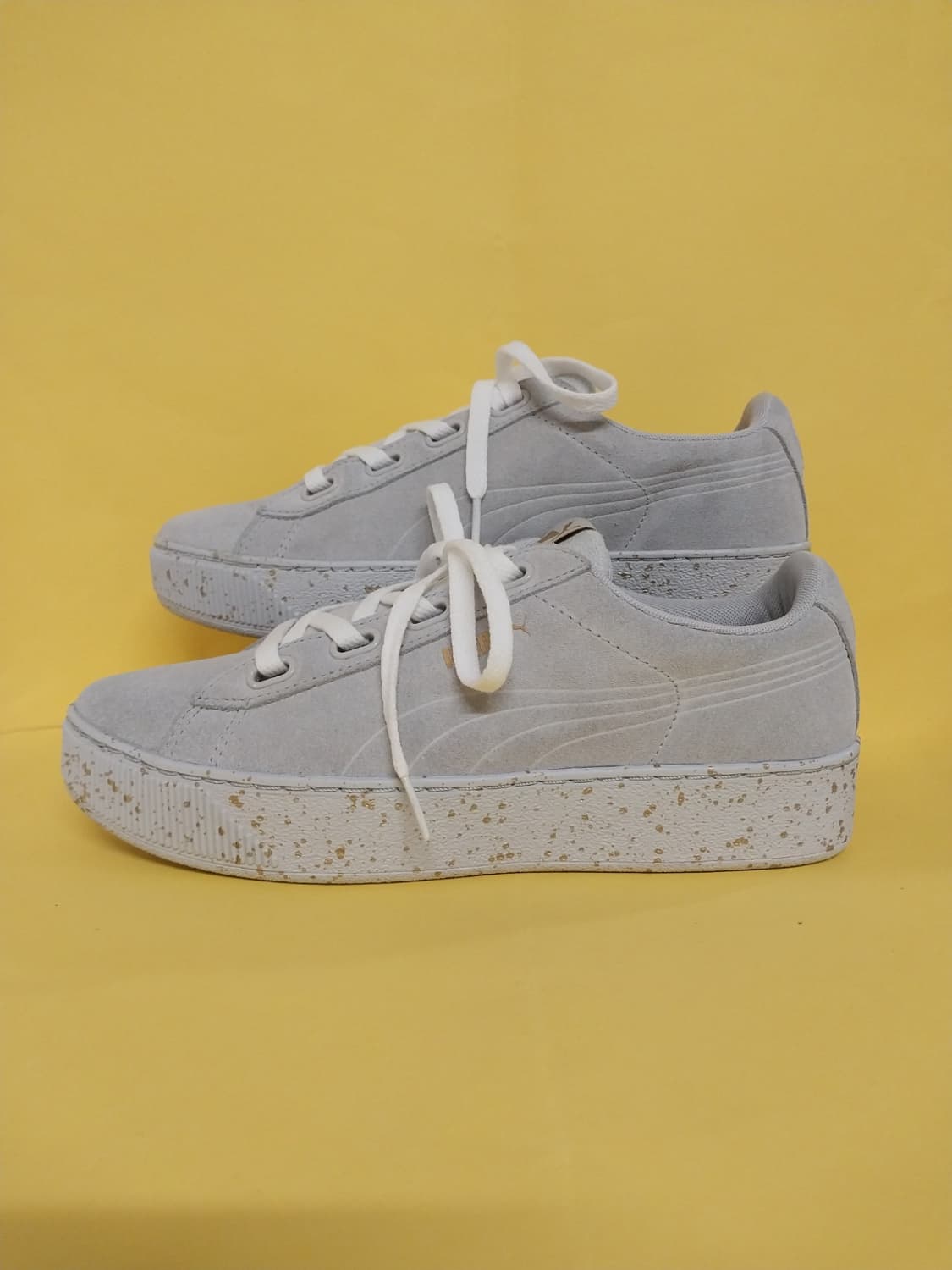 여성 푸마 스웨이드 플랫폼 스니커즈, 운동화 (255) 상품이미지1