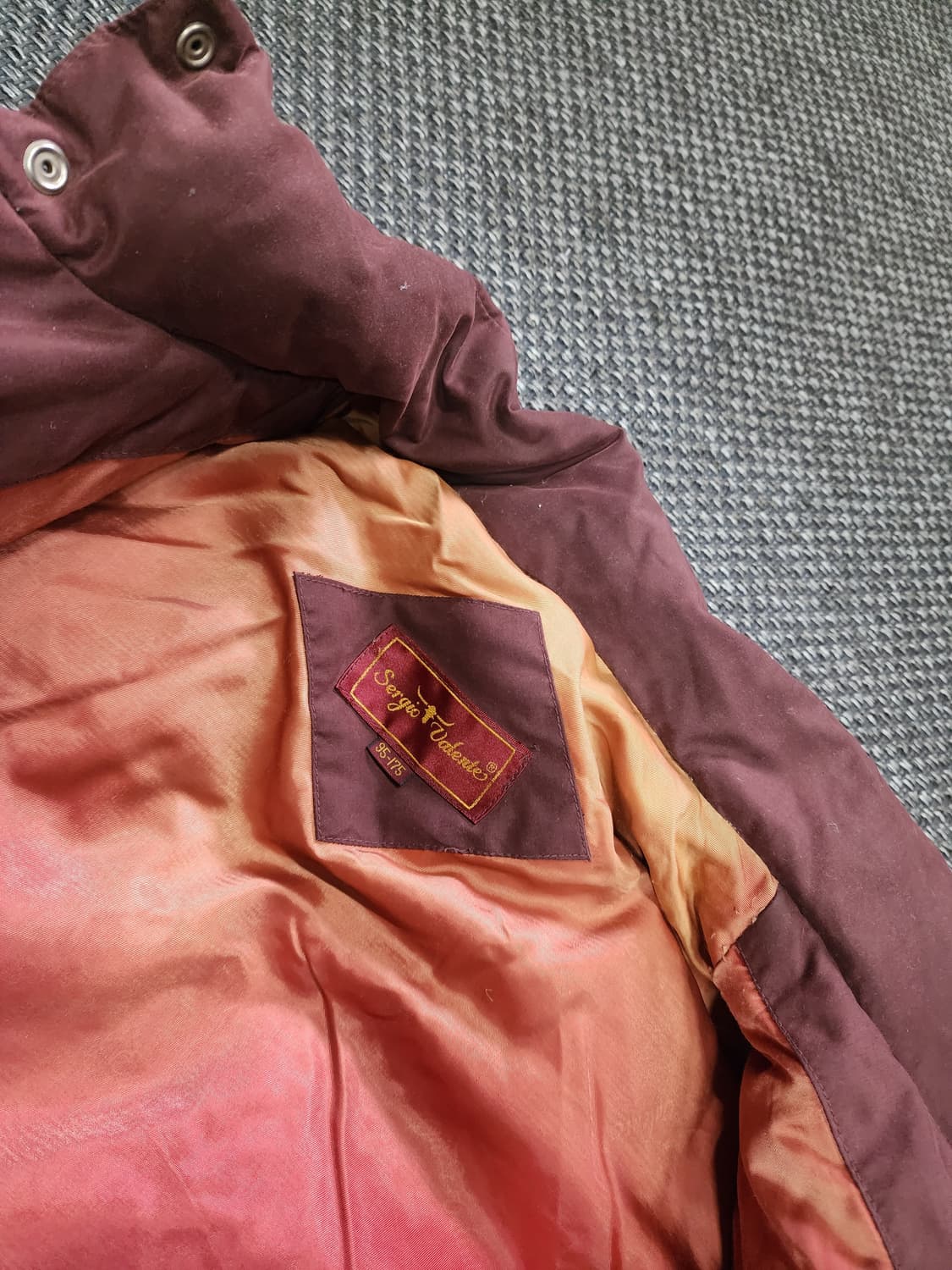 빈티지 소가죽 배색 덕다운 점퍼 95사이즈 상품이미지5