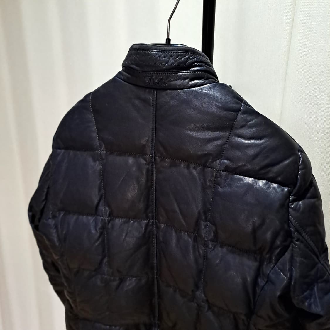 (택포) 양가죽 구스다운 블랙 자켓 95 B575 상품이미지6