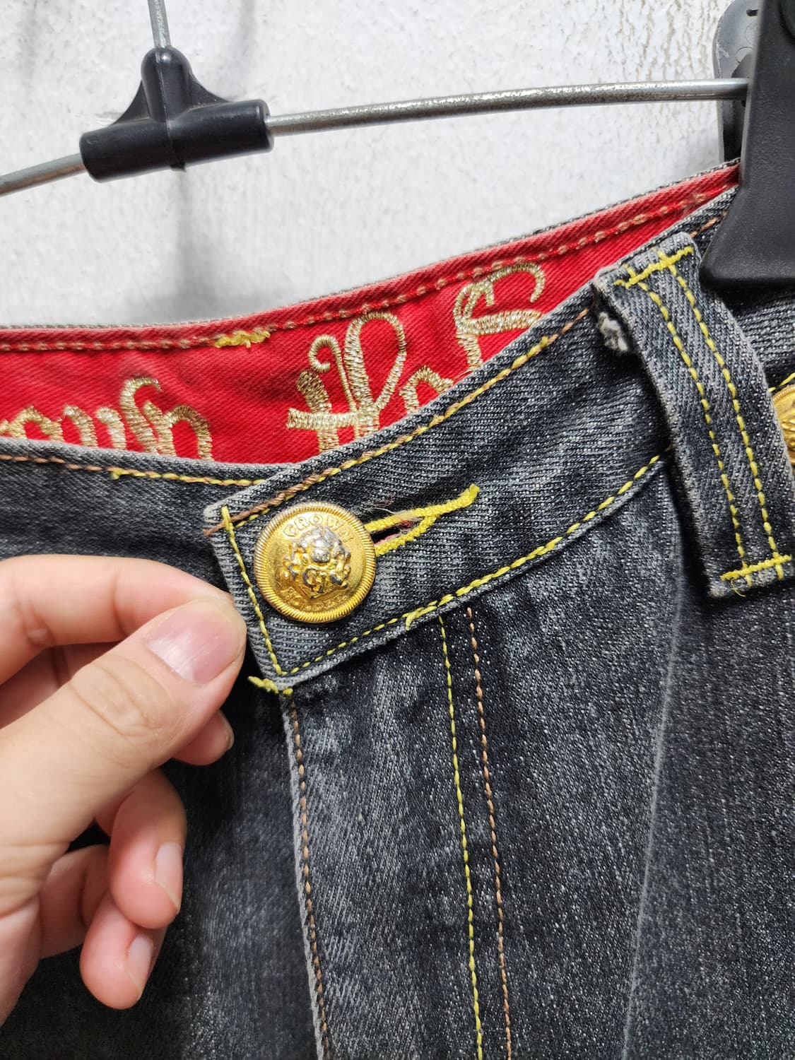 크라운홀더 90's 스트릿  흑청바지 상품이미지5